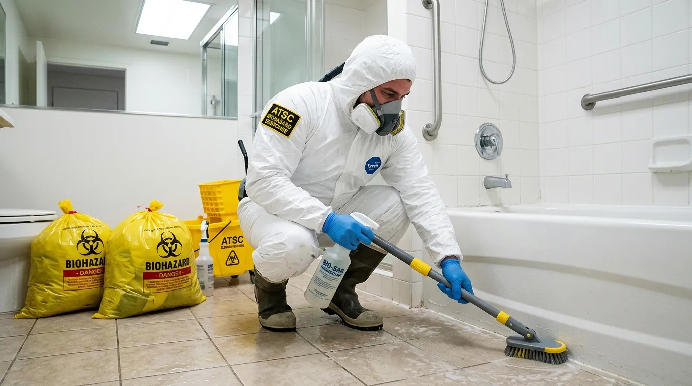 Decontamination equipment deployed for Blood Cleanup in Woodcrest